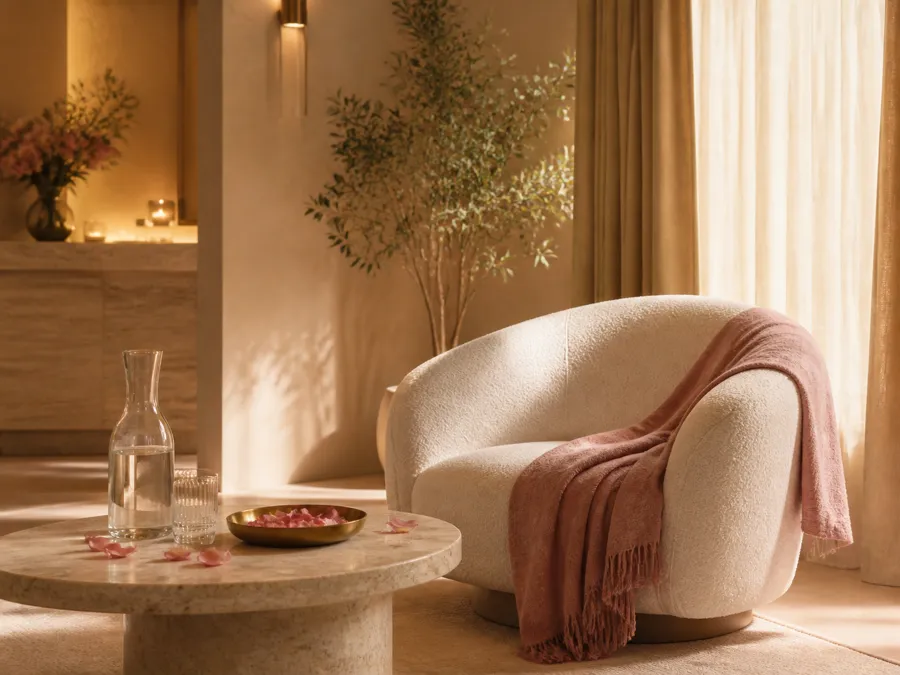 Sala de espera — instalaciones del centro de estética