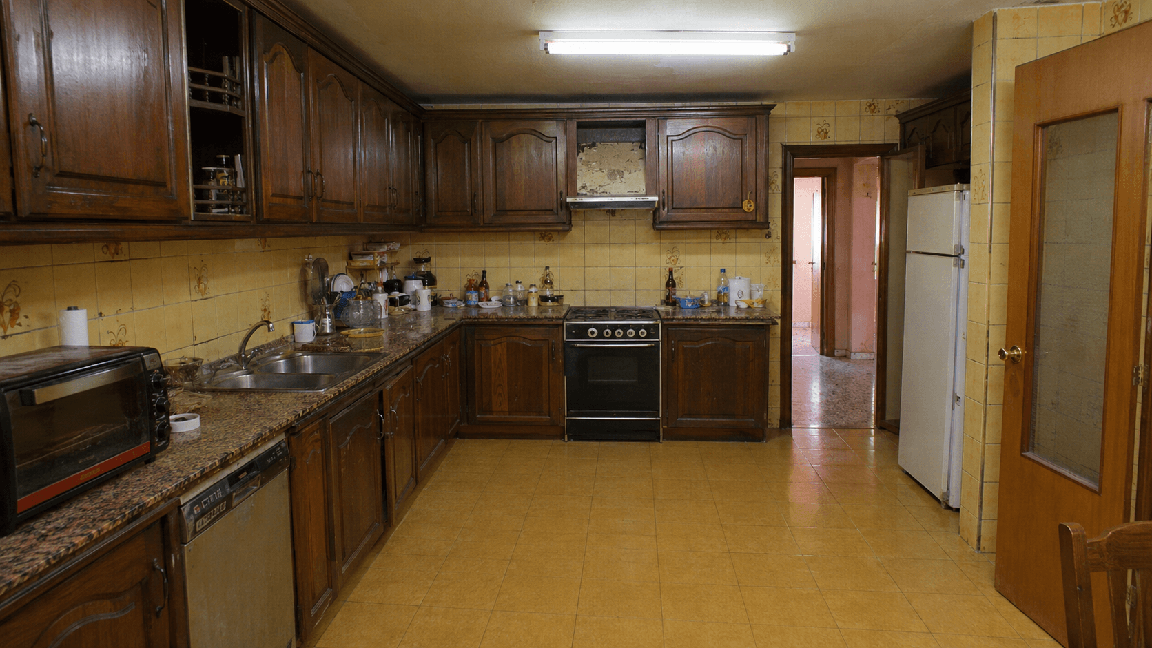 Antes — Cocina completa · 14 m²